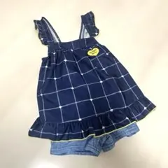 女の子用ワンピース水着 120cm ネイビー