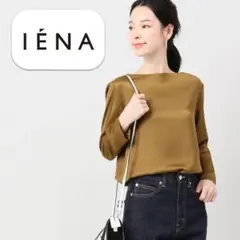 IENA ／透けないしっかり生地／ジョーゼットボンディングブラウス ブラック黒 IENA ／透けない生地／ジョーゼットボンディングブラウス ブラック黒
