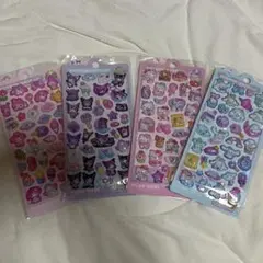 サンリオ ぷくぷくシール 3D立体シール 4枚セット