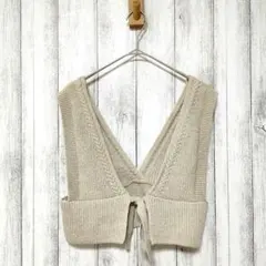 GU ジーユー (M)　2WAY メランジニットビスチェ