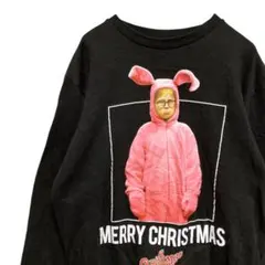 BOAA ムービー スウェット 古着 黒 クリスマスストーリー 映画 洋画