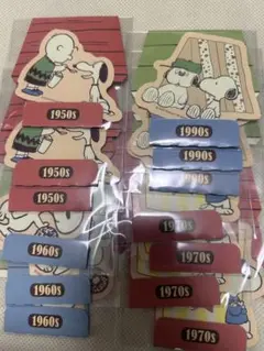 期間限定。スヌーピー 年代別キャラクターカードセット