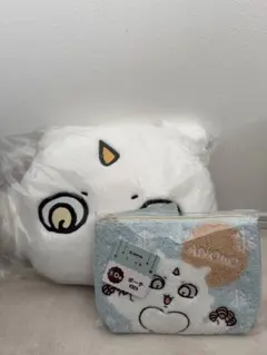 ちいかわ　エニマイくじ　D賞　あのこ　クッション　ポーチ　2点セット