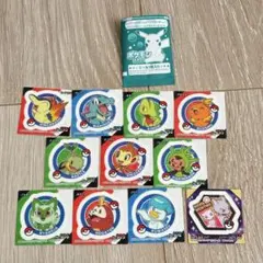 ポケモンスナック シール まとめ売り 11枚セット　御三家　ミュウ