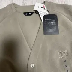 ユニクロ NEEDLES フリースオーバーサイズカーディガン M ベージュ