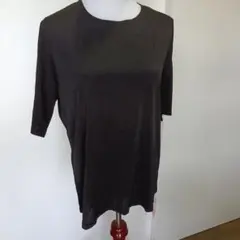 新品未使用　ブラック 半袖チュニック　LL