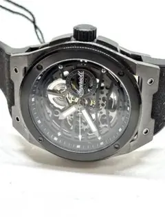 INGERSOLL I15201 自動巻き スケルトン ブラック 腕時計