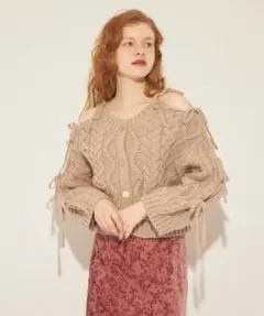 DEICY me couture 今季 manywayケーブルリボンニット