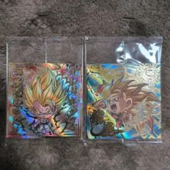 ドラゴンボール超戦士シールウエハース★孫悟空＆ゴジータ☆2枚セット