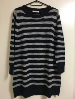 chocola raffine ストライプニットワンピース