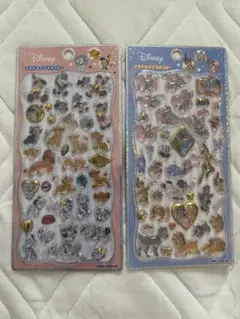 プチドロップステッカー　ダンボ　ライオンキング　Disney 2枚セット