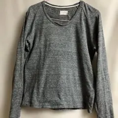 グレー 長袖カットソー