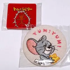 トムとジェリー　シークレット　レア　刺繍缶バッジ　タフィー　ニブルス　マグネット