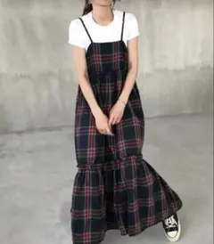 FRIFUL チェック柄キャミワンピース