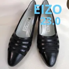 EIZO エイゾー ブラックパンプス フォーマル スエード 23cm 3E