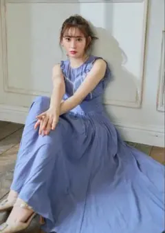 herlipto Back Lace-Up Cotton Long Dress