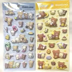 リラックマ　もっと！ふにふにシール　立体シール