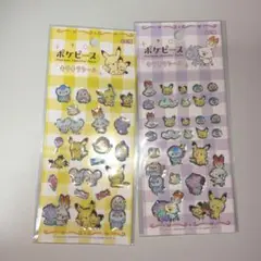 ポケピース　キラキラシール　 全2種類　ポケモン　シール