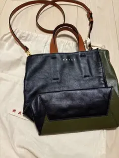 MARNI マルニ Museoレザー 2way ハンドバッグ ショルダーバッグ MARNI（マルニ） ショルダーバッグ MUSEO SOFT ミュゼオ ソフト