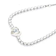 スワロフスキー ハート スライダー ブレスレット シルバー SWAROVSKI