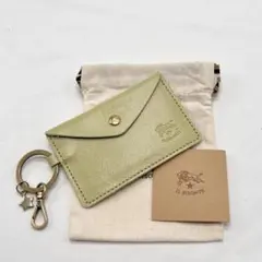 【新品未使用】イルビゾンテ キーリング付きコイン〈カード〉ケース ☆ピスタチオ☆