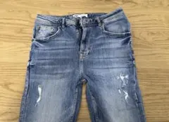 ZARA ダメージ加工のスキニーデニム 38インチ