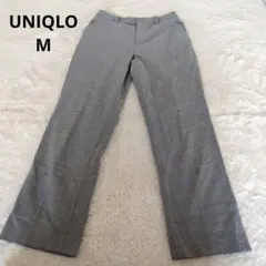 UNIQLO　M　千鳥柄　チェック　格子　パンツ　ズボン　モノトーン
