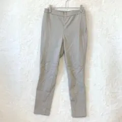 GU／レギンスパンツ ズボン L ウエストゴム 綿混 無地 グレー レディース