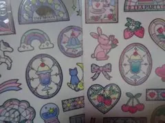 ★セリア★デザインシール「ステンドグラス」2点セット★