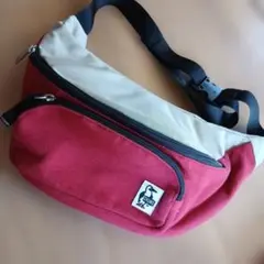 CHUMS ボディバッグ レッド/ベージュ