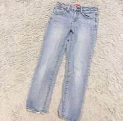 RED CARDレッドカード デニムパンツ ダメージ加工 ライトブルー 23のサムネイル