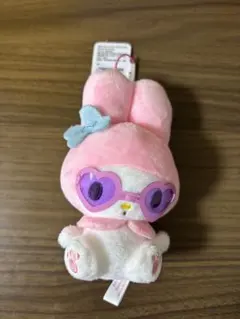 マイメロディ レトロサングラスマスコット ぬいぐるみ