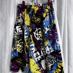 バスケットボール用 ハーフパンツ グラフィティ柄　ガラガラ　バスパン