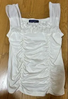 M'S GRACY エムズグレイシー フリル付き　キャミソール 40 白のサムネイル