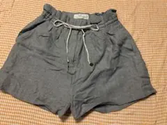 SNIDEL スナイデル　麻　ショートパンツ　ハイウエスト　フリーサイズ