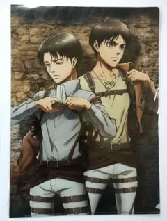 進撃の巨人　エレン＆リヴァイ　クリアファイル