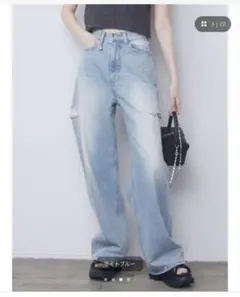 DUUBLE STANDARD CLOTHING スリットヘムバギーパンツ 38 - メルカリ
