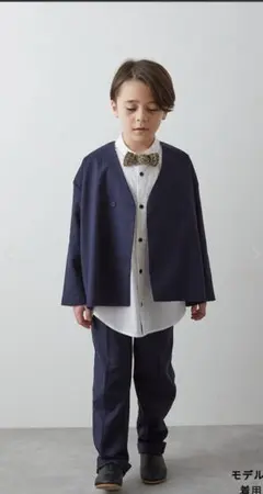 rizière ネイビー スーツ スリーピース 120