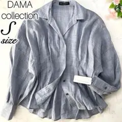 【新品】DAMA collection スキッパー シャツ 麻100% Sのサムネイル