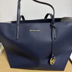 MICHAEL KORS ネイビー トートバッグ