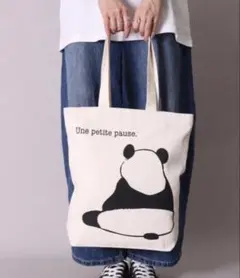 パンダ柄 トートバッグ