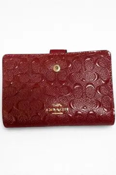 COACH 二つ折り財布 レッド