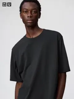 UNIQLO】ドライEXクルーネックTシャツ ブラック Mサイズ - メルカリ