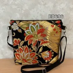 ✦E0696✦ハンドメイド✦着物✦帯✦リメイク✦ fショルダーバッグ