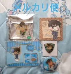 名探偵コナン　コースター　アクリルスタンド　　ピック　缶バッジ　工藤新一