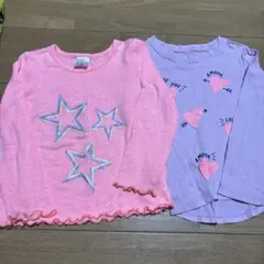【引越し処分】baby GAP 星柄 & GAP ハート柄 トップス 2枚セット