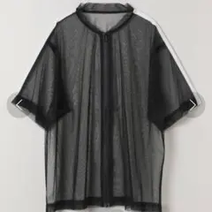 【新品タグ付き】JEANASIS シアーシャツ ブラック F メッシュ 羽織