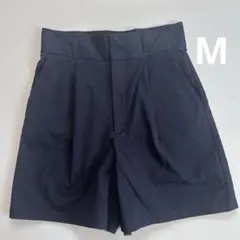 GU ショートパンツ　綿　コットン　M ネイビー　紺のサムネイル