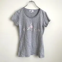 トップス　ディズニー　　Tシャツ　【M】　半袖　スパンコールのサムネイル