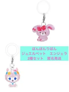 めじるしアクセサリー　サンリオ　ぼんぼんりぼん　ジュエルペット　エンジェラ　2種